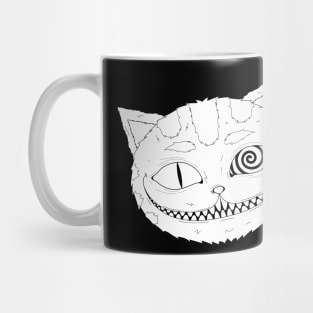 Black and white Cheshire cat Mug